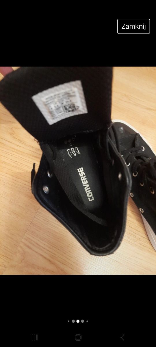Buty damskie Converse czarne 38