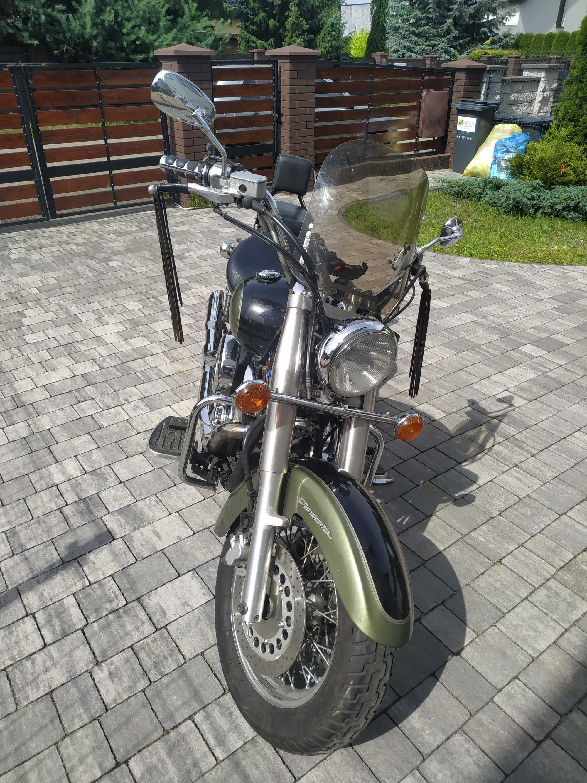 Yamaha XVS 1100; V-Star (Drag Star) zielony 2003r. mały przebieg