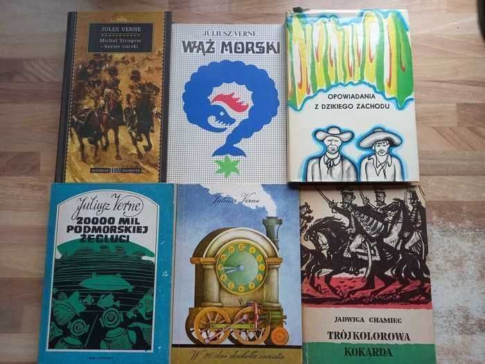 Zestaw 6 książek Juliusz Verne i inni