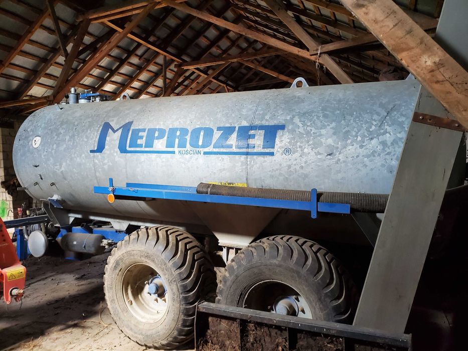 Beczkowóz  MEPROZET 10000l, stan idealny, likwidacja gospodarstw