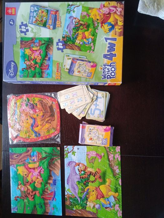 Puzzle 3 d Kubuś Puchatek karty