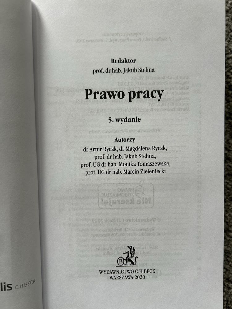 Podręcznik „Prawo pracy”