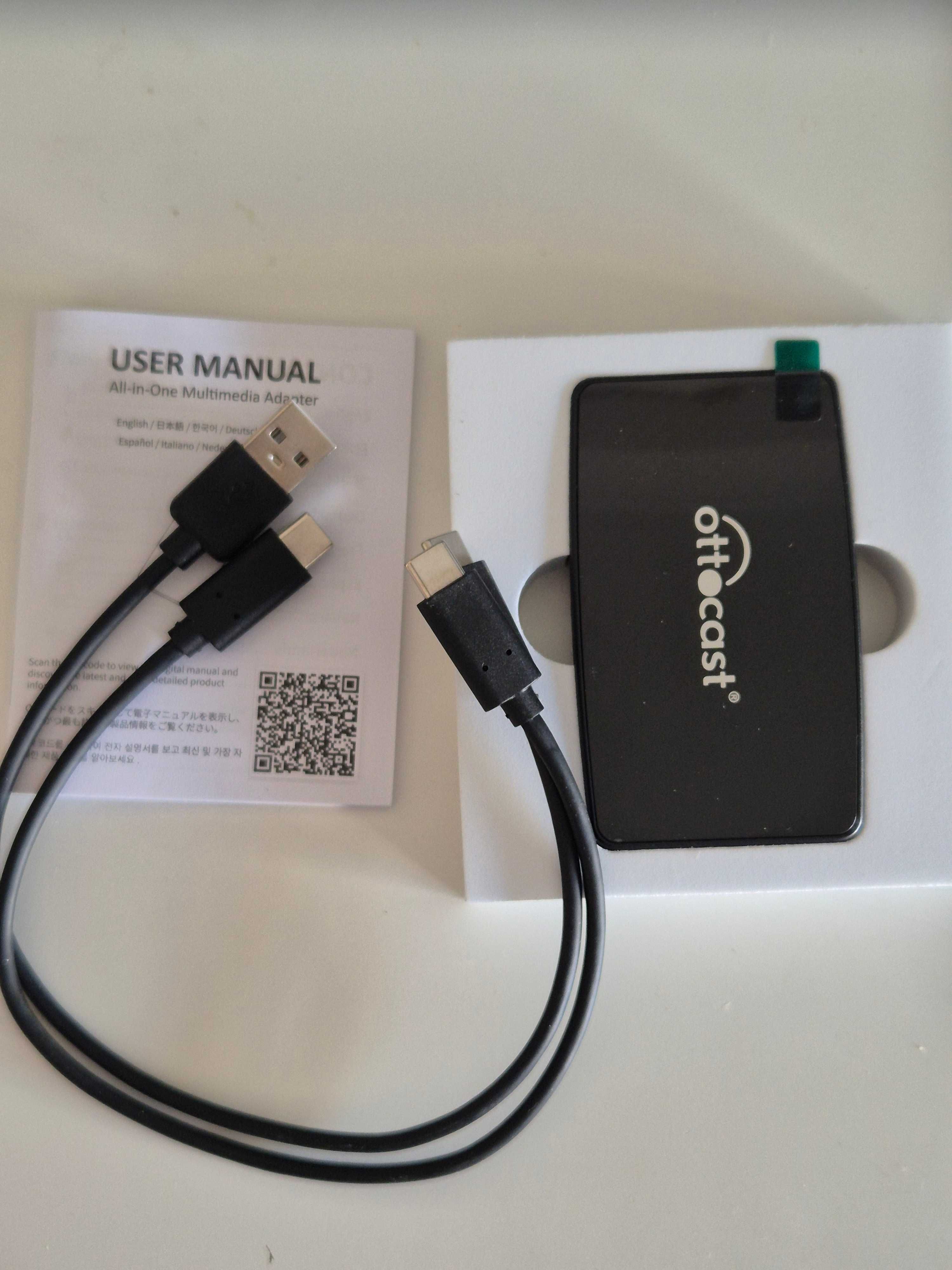 Adaptador Ottocast Play2Video Pro Wireless CarPlay/Android Auto