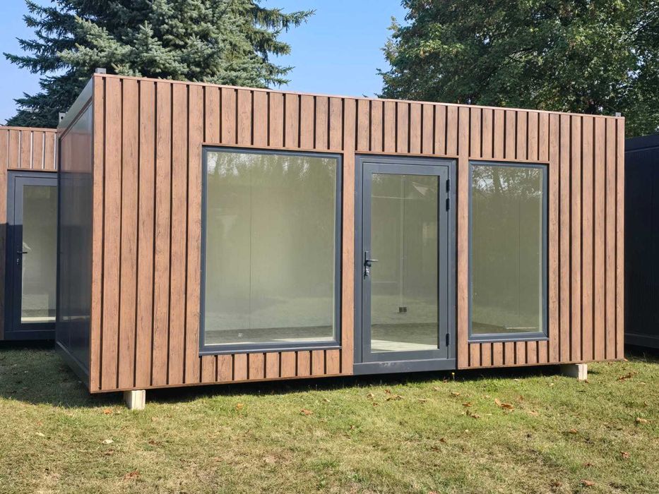 Kontener na ramie 7x3m pawilon całoroczny usługowy handlowy biuro