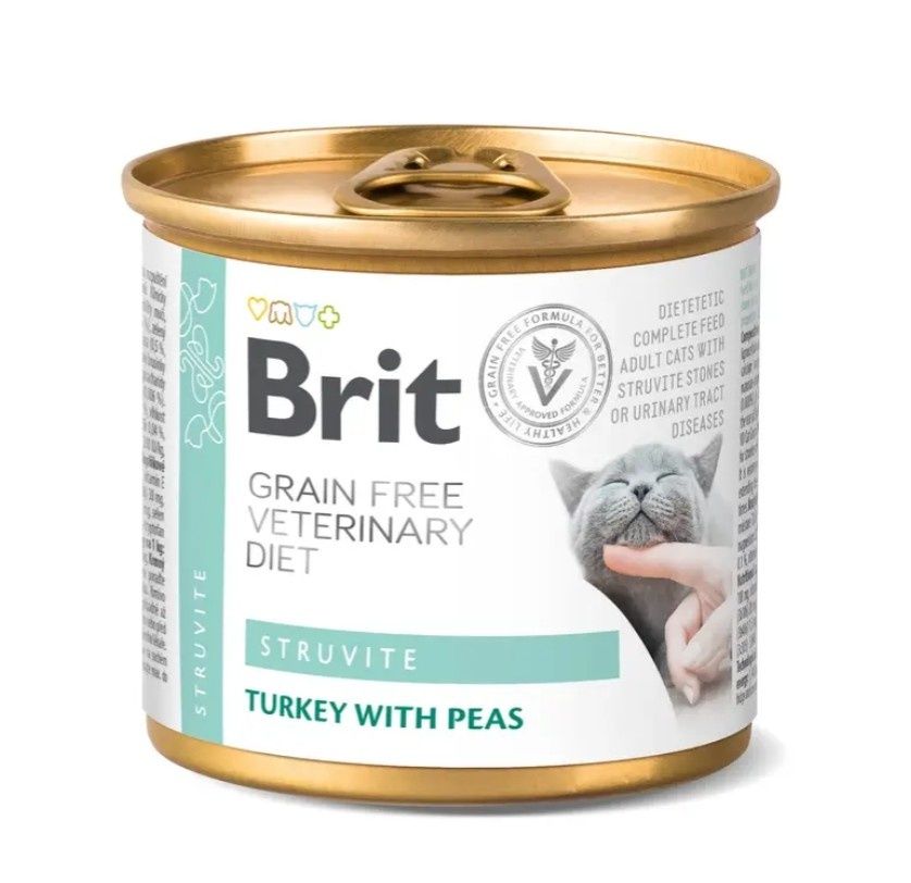 Лечебный корм Brit veterinary diet Struvite паштет для котов