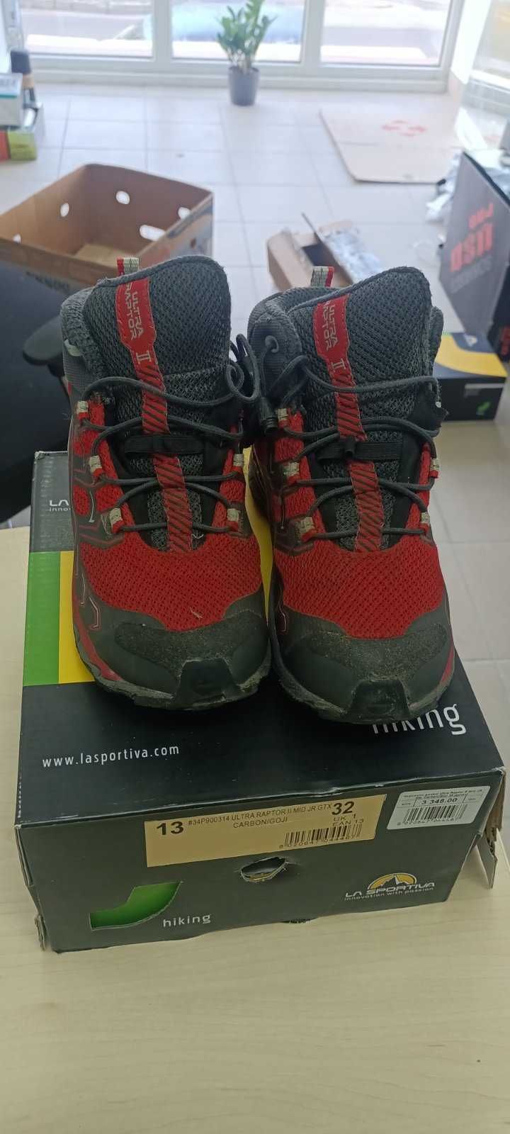 Черевики La Sportiva Ultra Raptor II Mid JR Gtx червоні дитячі 32