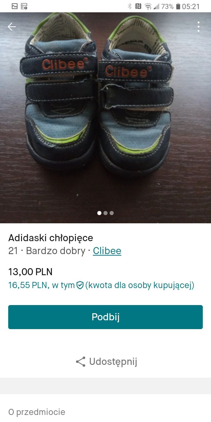 Adidaski chłopięce