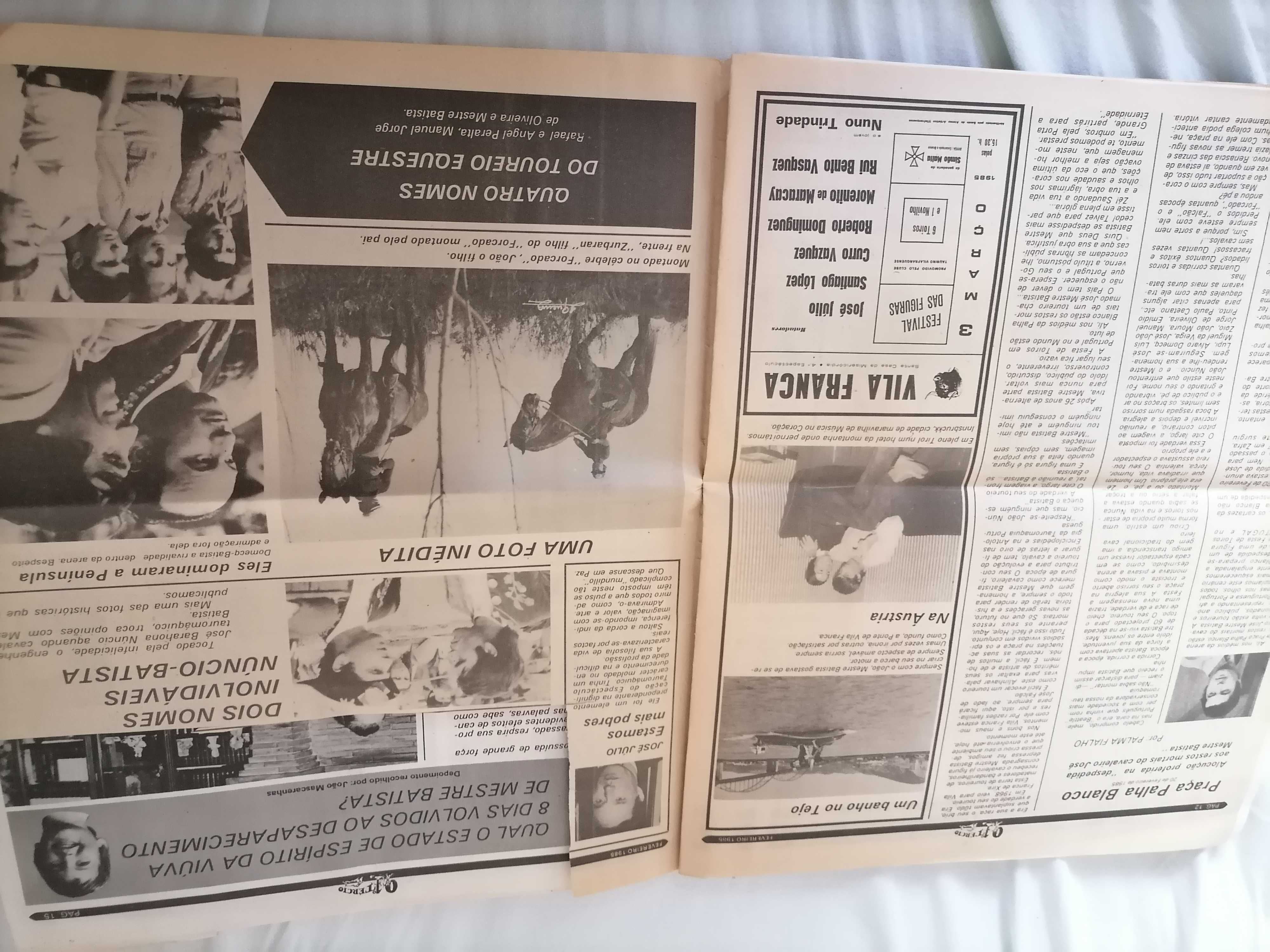 Tauromaquia O 1º Tércio Número Especial O ADEUS a MESTRE BATISTA 1985