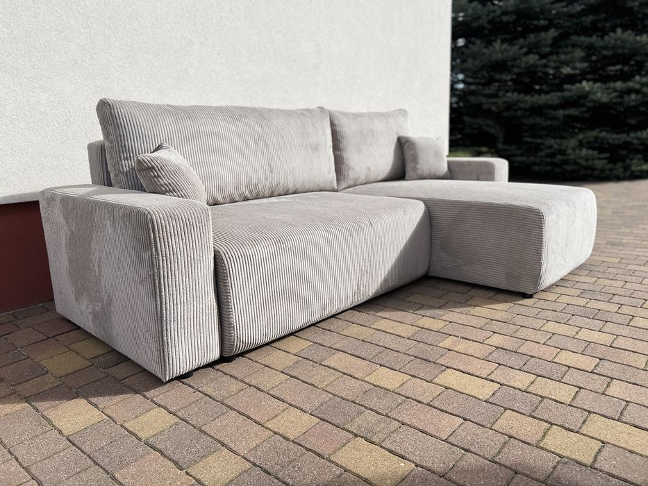 NOWY narożnik FABI z funkcją spania, sofa i kanapa