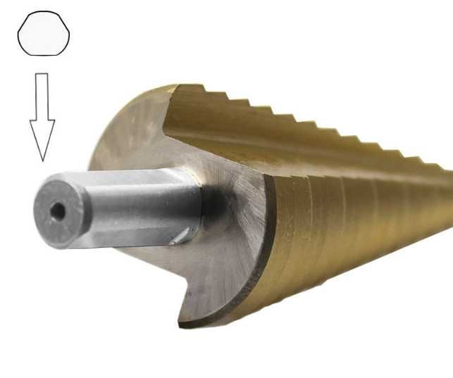 Сверло ступенчатое конусное конус по металлу 4-32 сталь под дрель