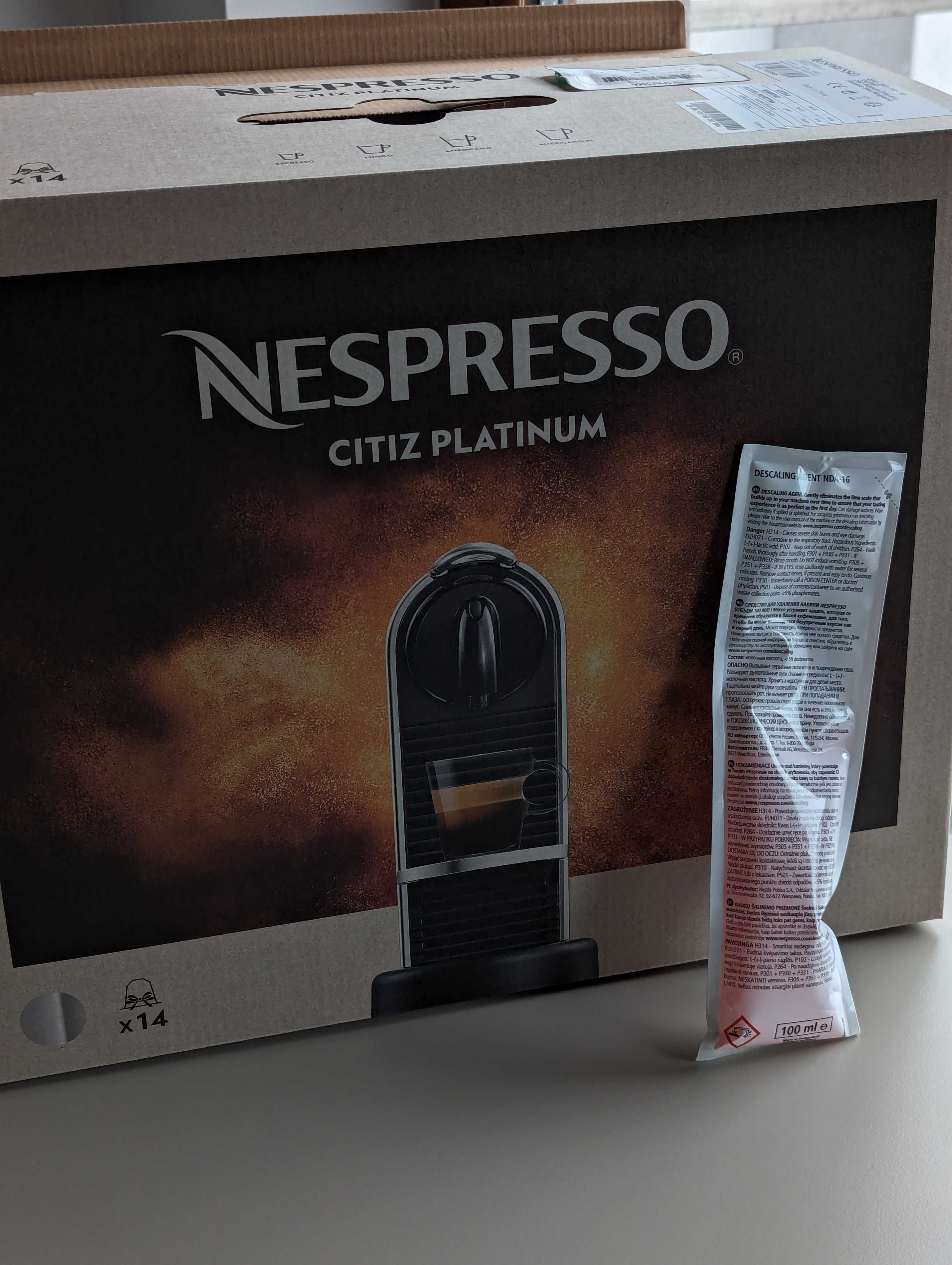 Ekspres do kawy Nespresso Citiz Platinum Stal nierdzewna