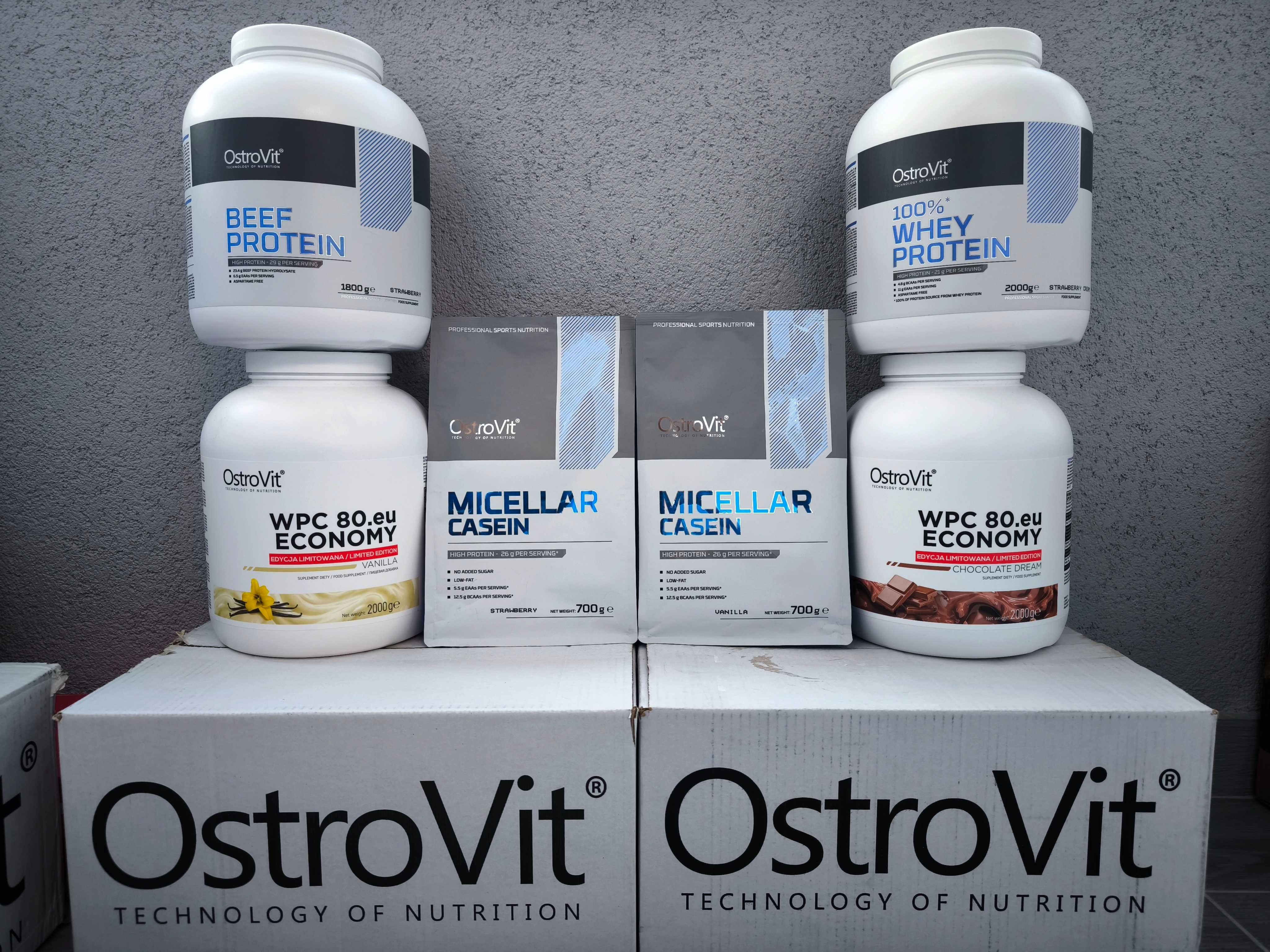 Протеїн 2кг OstroVit білок гейнер Protein KFD Biotech Scitec nutrition