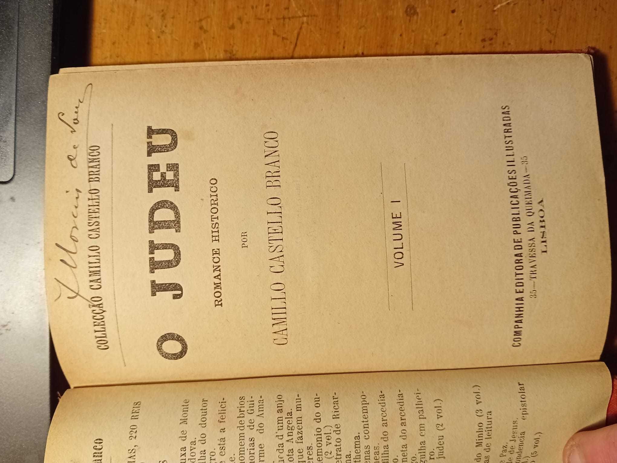 Camilo Castelo Branco, O Judeu (2 vol.)