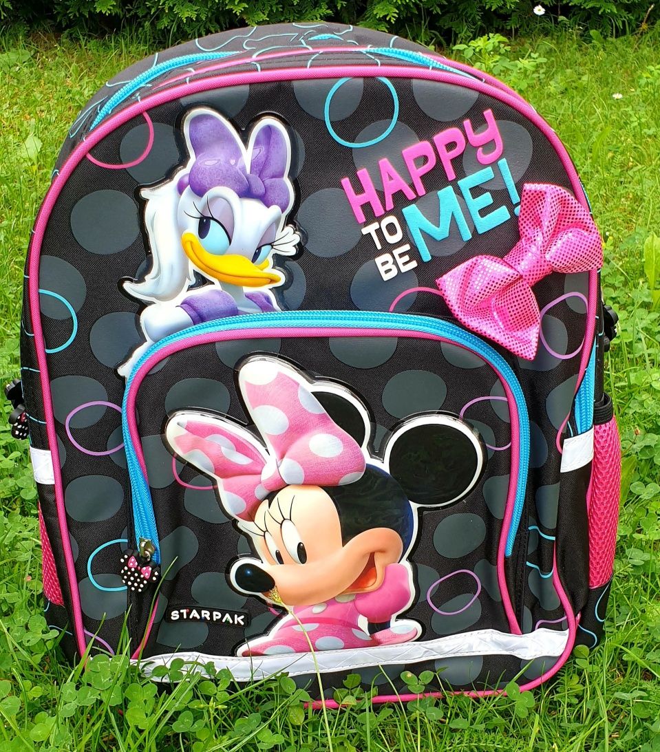 Rewelacyjny plecak szkolny dla dziewczynki Myszka Minnie