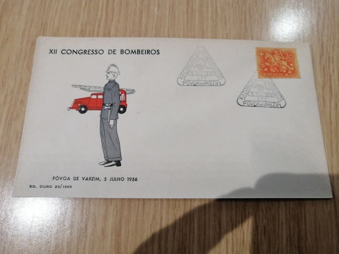 Envelope de correio CTT bombeiros