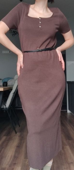 Нова. Коричнева сукня. Шоколадне плаття L-ka