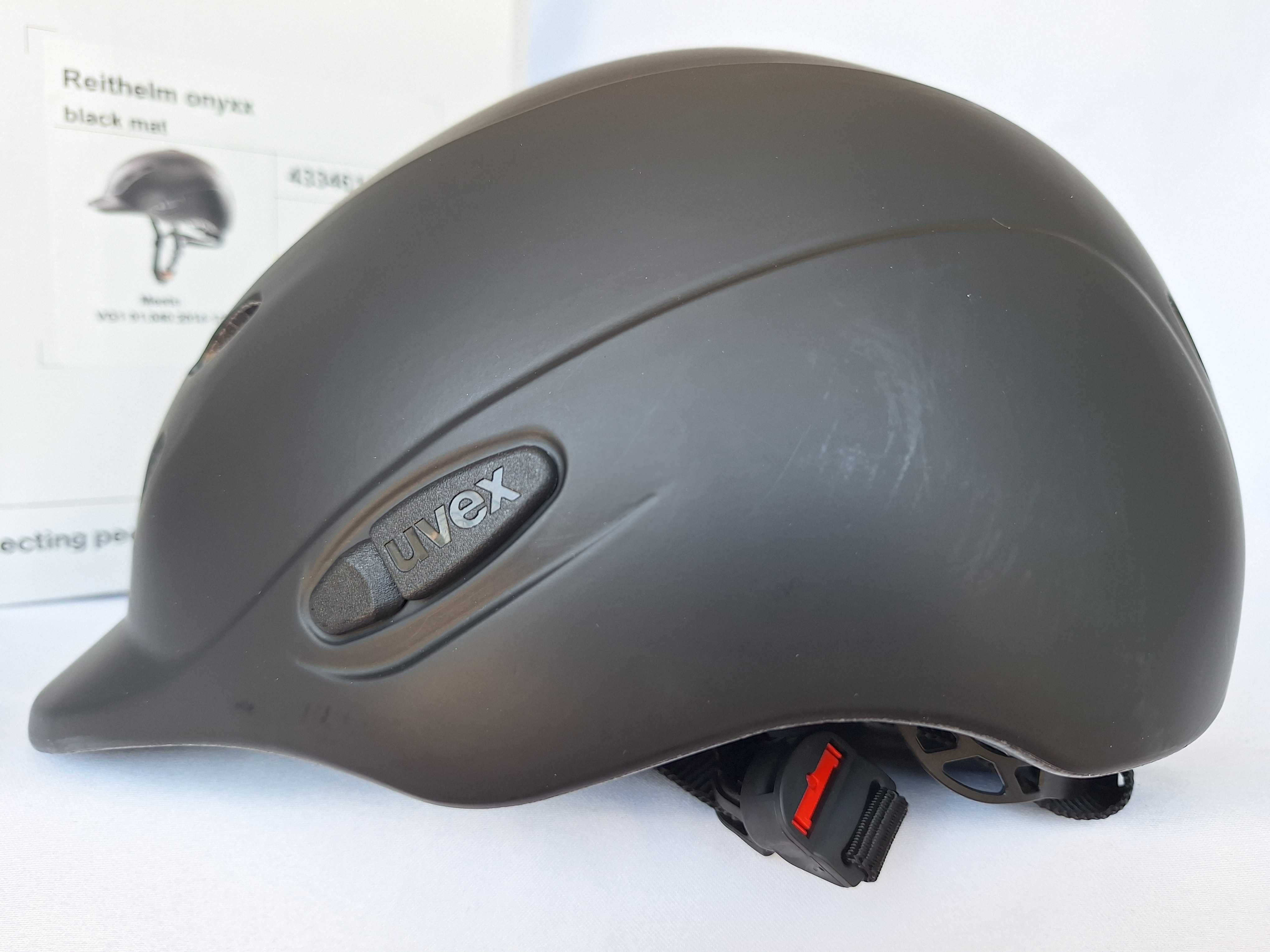 Kask jeździecki toczek Uvex Reithelm Onyxx Black Mat 3XS-XS 49-54cm