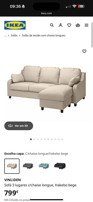 Vendo sofá IKEA.