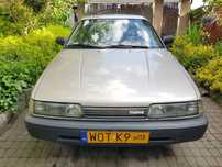 Mazda 626 Diesel, na żółtych, od nowości w Polsce, zakupiona w Pewexie