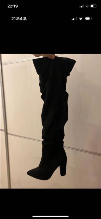 NOWE Kozaki za kolano Czarne Black
