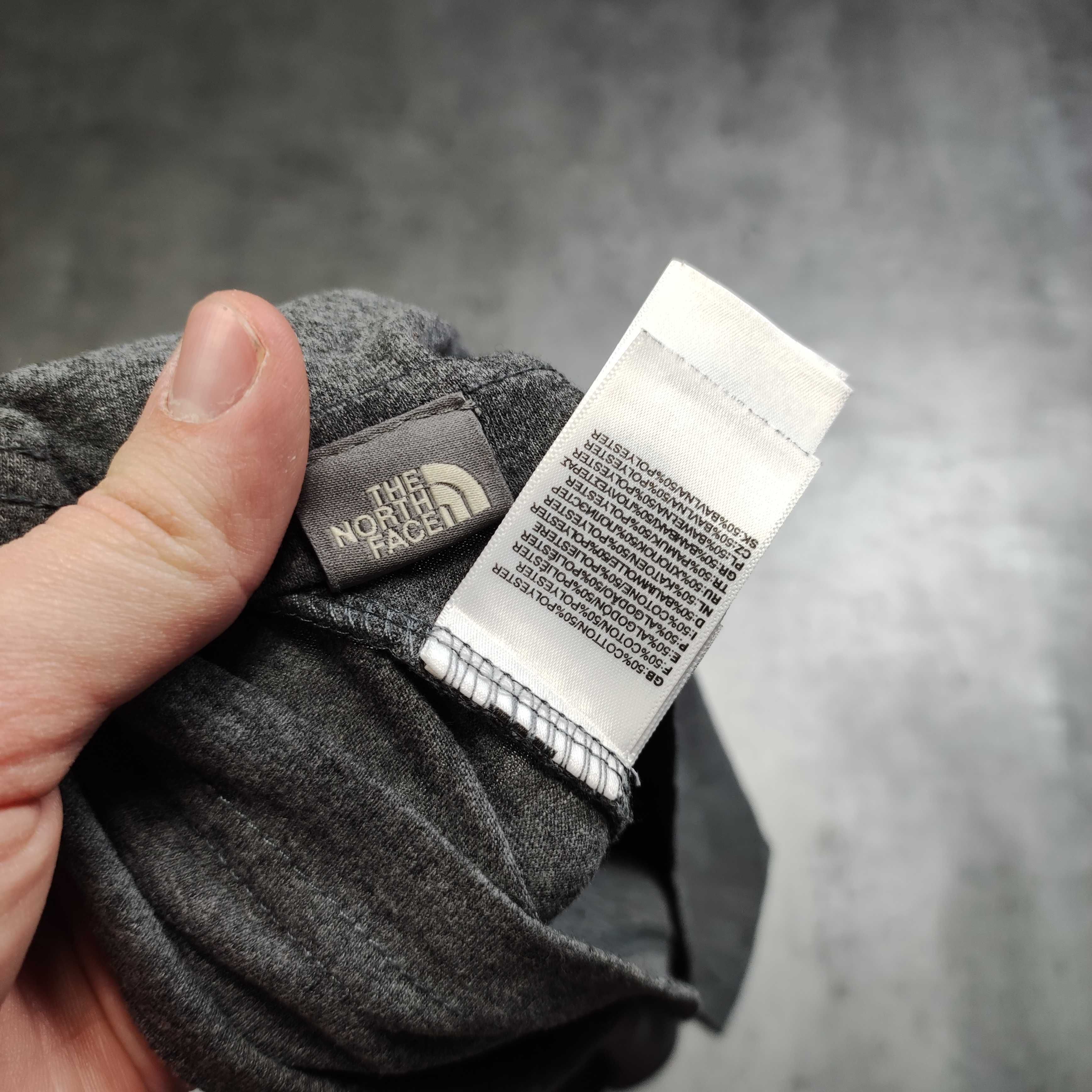 MĘSKA Koszulka Szara Bawełna Basic Małe Logo TNF The North Face Trekk