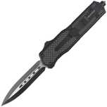 Nóż automatyczny Dulotec OTF Aluminium / Carbon Fiber, Two-Tone Fin...