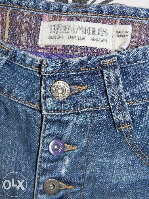 Джинси бойфренди Zara 25-26 з потертостями. Оригінальні