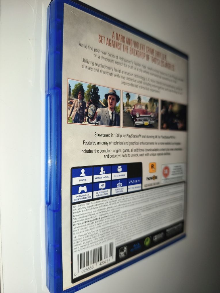 Gra Ps4 L.A. Noire gry PlayStation 4 Sniper UFC Crash Mafia FC24 NFS