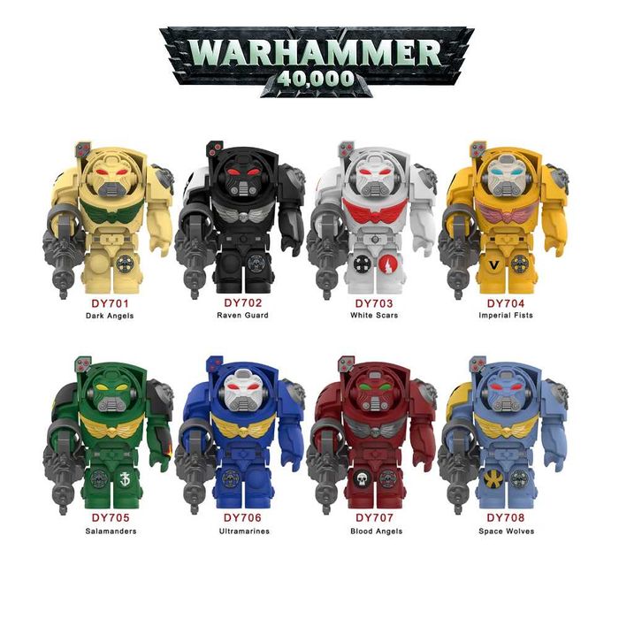Мініфігурки Лего Warhammer космодесант Термінатор Starcraft Lego