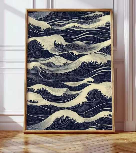 Nowy obraz na ściane fale