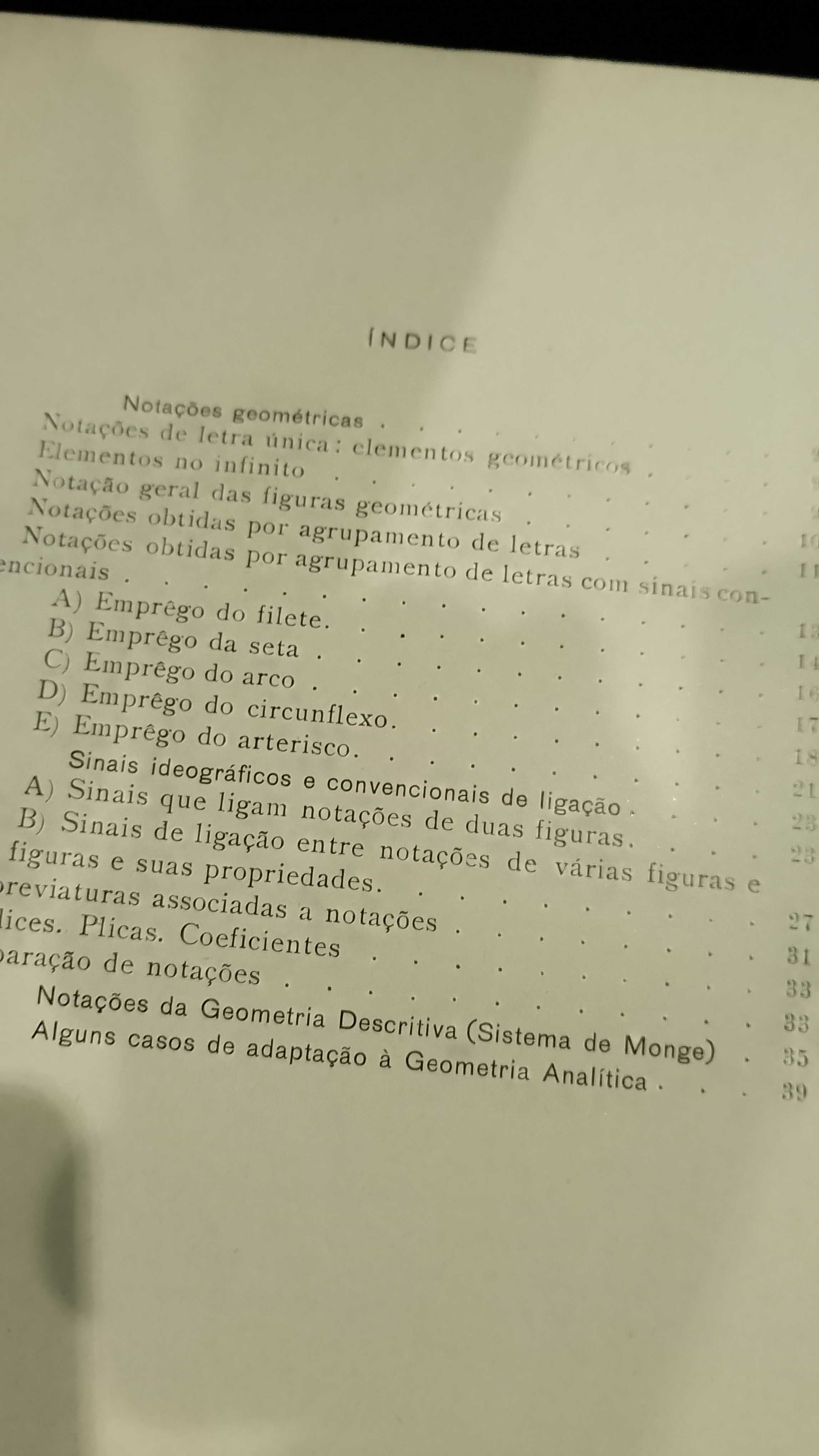 Sistematização Portuguesa de Notações Geométricas 1943 Luiz Passos