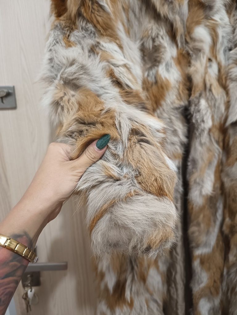 Piękne Futro damskie długie naturalne