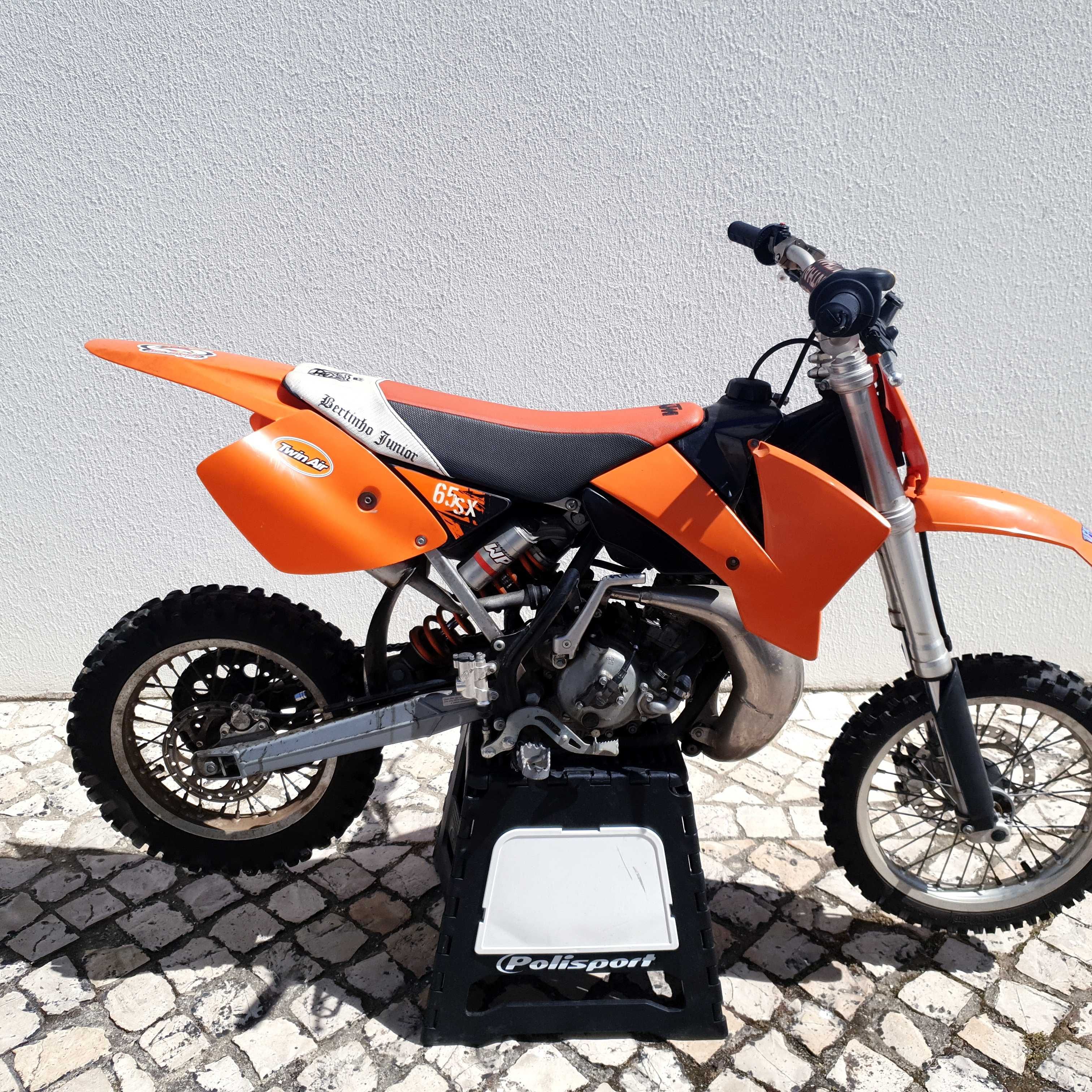 KTM 65 SX 2007, em bom estado geral