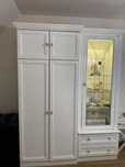 Zestaw mebli sypialnia garderoba salon wutryna szafa glamour led