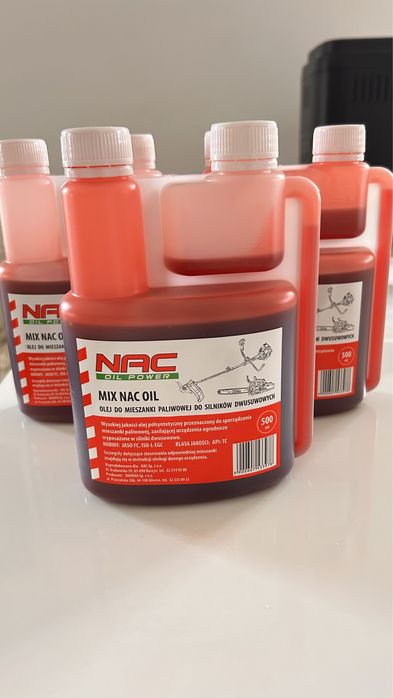 Olej nac 2 t do silników półsyntetyczny DWUSUWOWYCH Z DOZOWNIKIEM 1,5