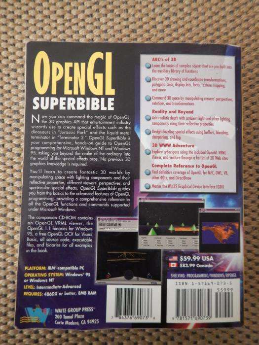 Livro "OPENGL SUPERBIBLE", Wright + Sweet