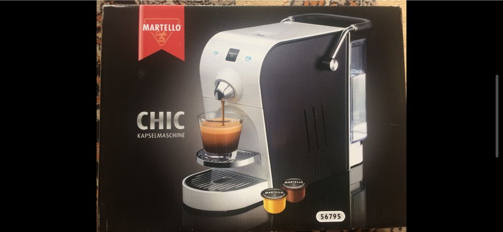 Новая Капсульная кофеварка эспрессо Martello Chic