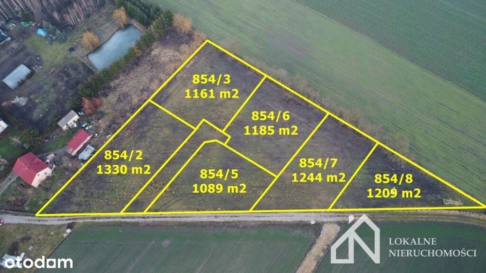 6 działek-ul. Wiśniowa,Nowa Wieś,na sprzedaż!