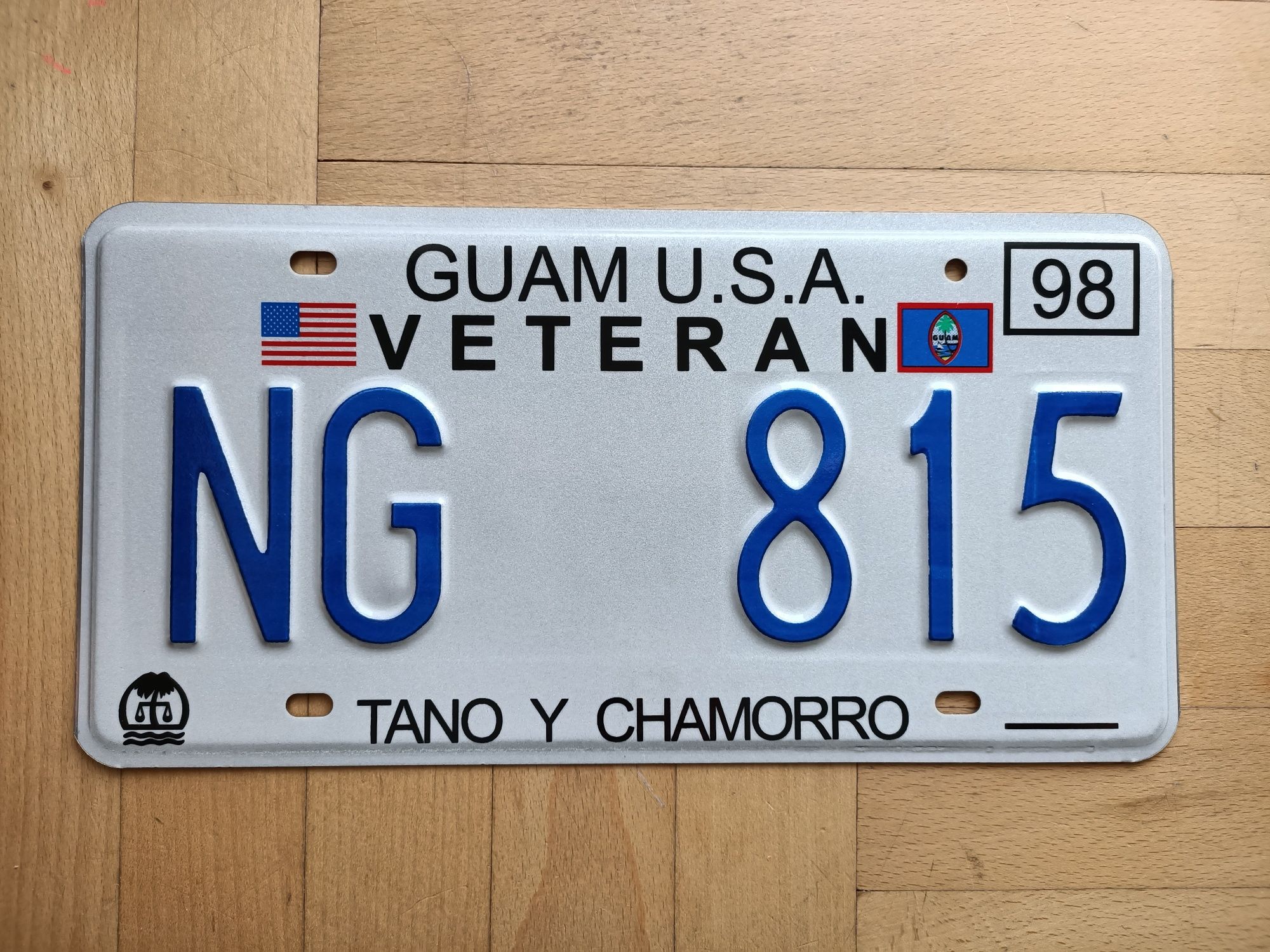 Tablica Guam USA Veteran 1998