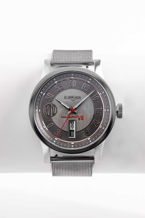 G. Gerlach Lux-Sport Automatyczny zegarek męski pasek + mesh premium