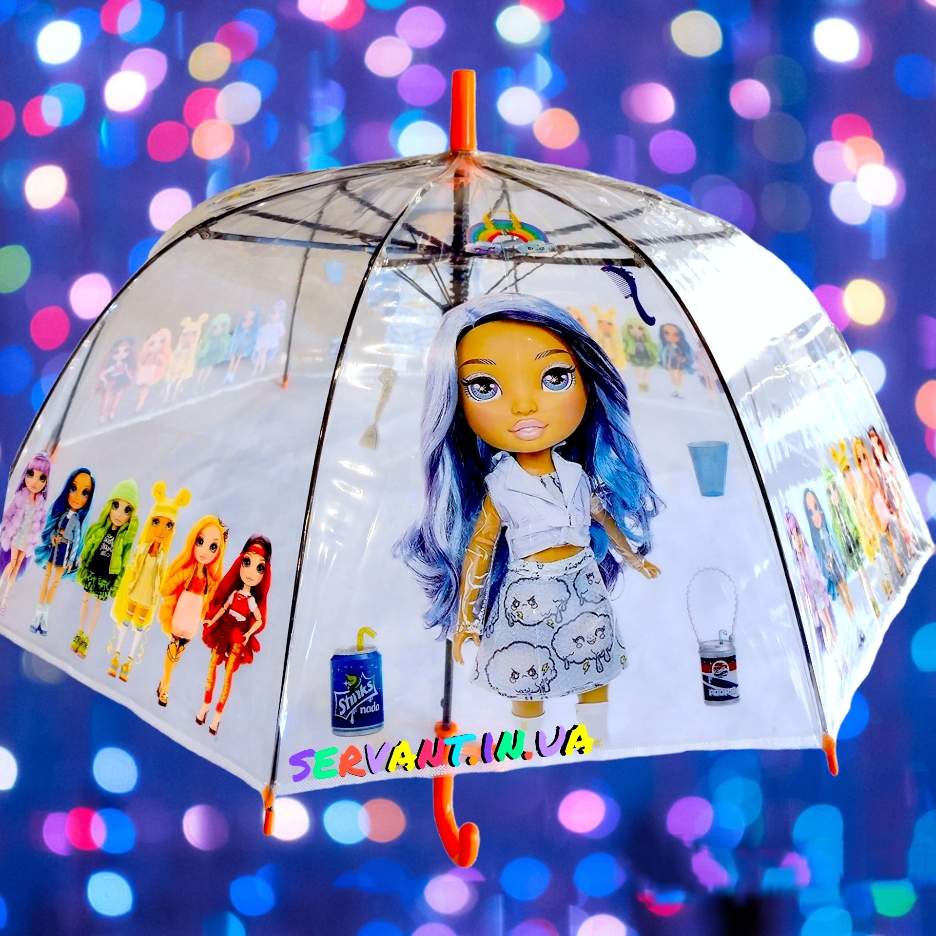 Зонтик Рэйнбоу хай Зонтик Rainbow high Зонт для девочек.