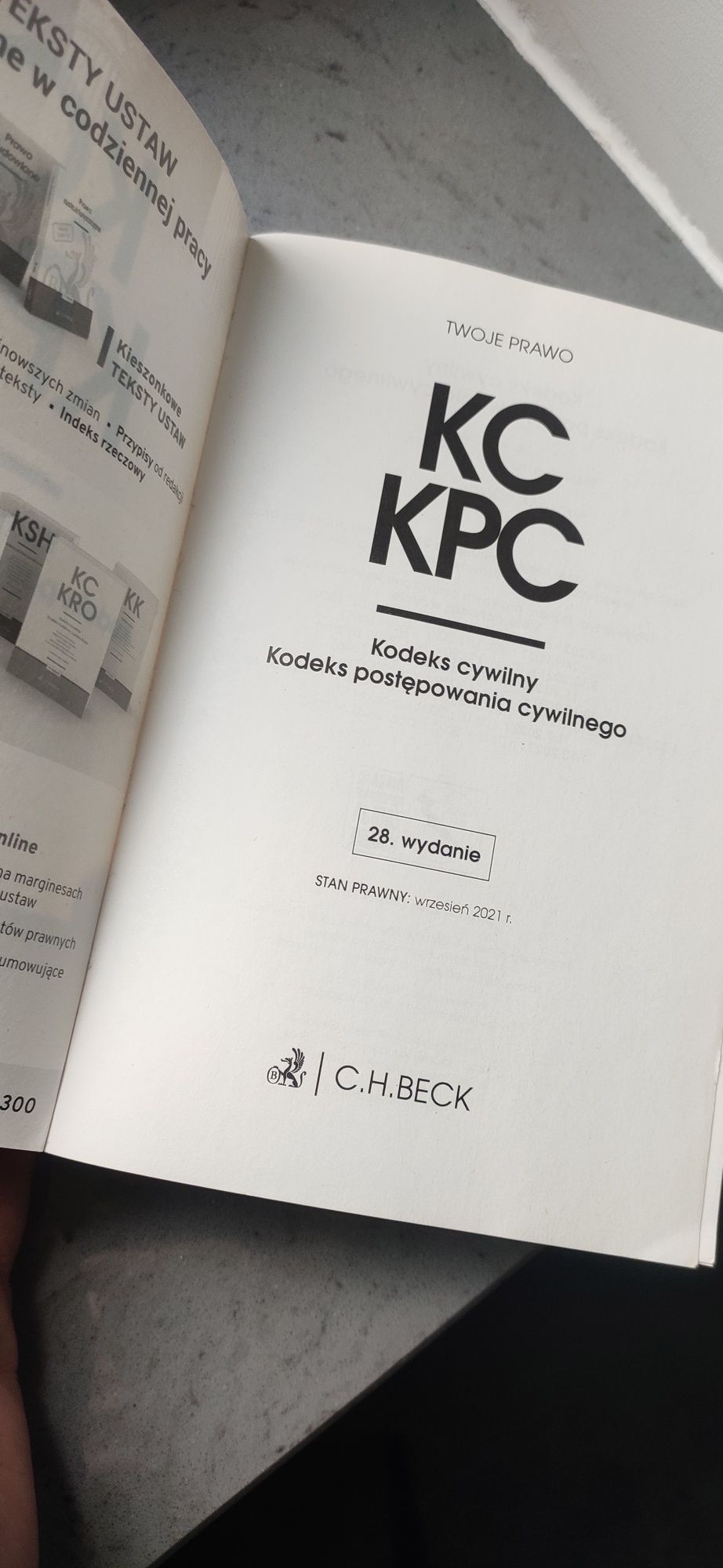 Kc kpc 2021 28 wydanie Beck kodeks