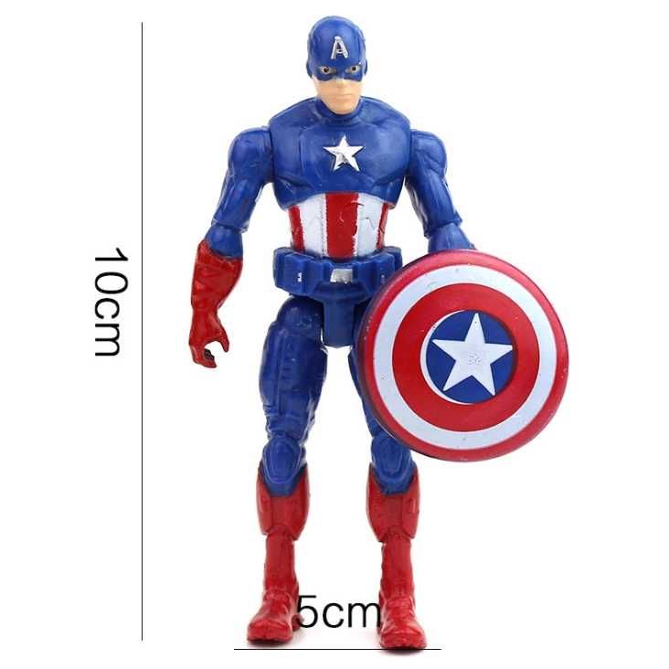 6 figurek marvel avengers hulk ironman batman superman thor captain am