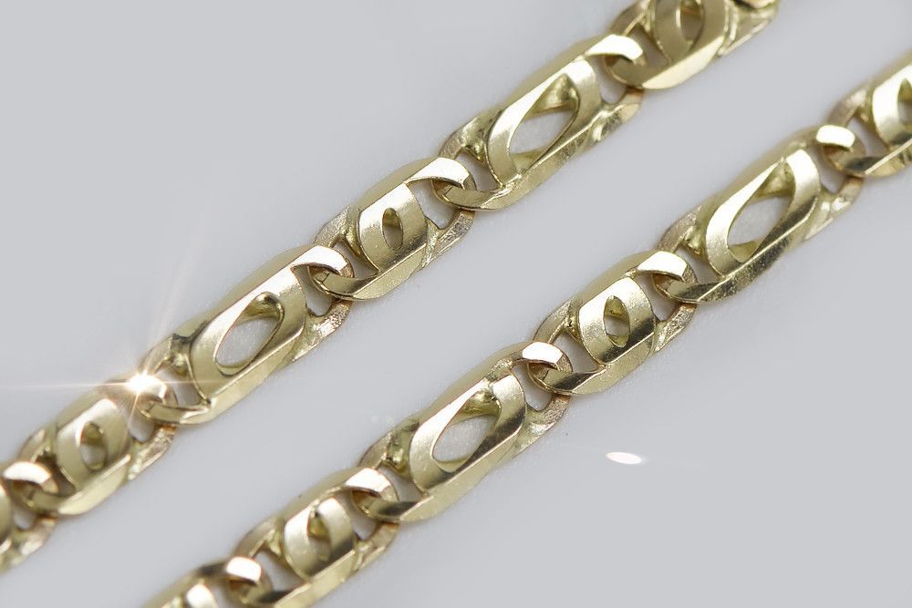 Łańcuszek z żółtego żółte 13g Tygrysie oko 14k 585 włoski cc021y