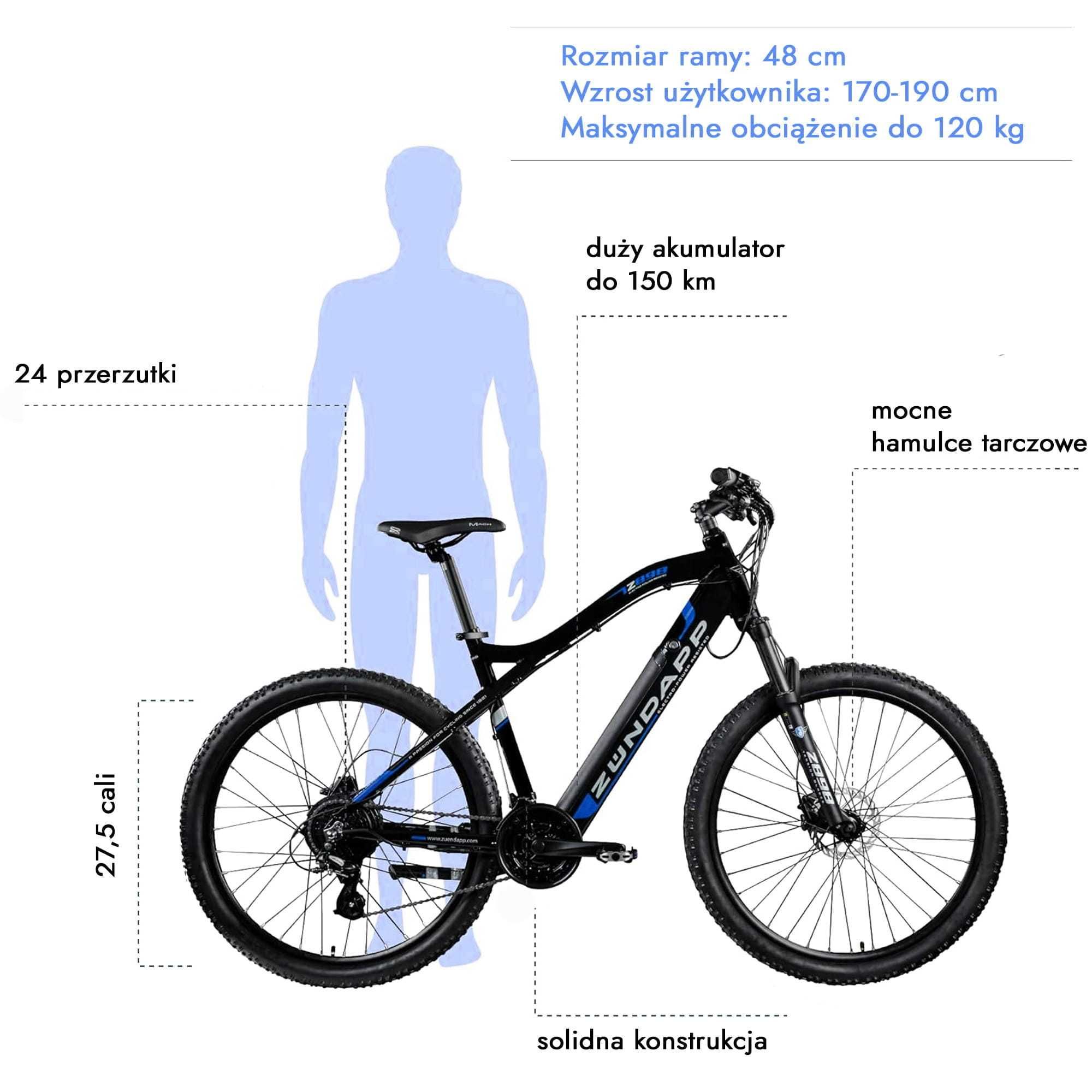 Rower Elektryczny MTB Zundapp Z898