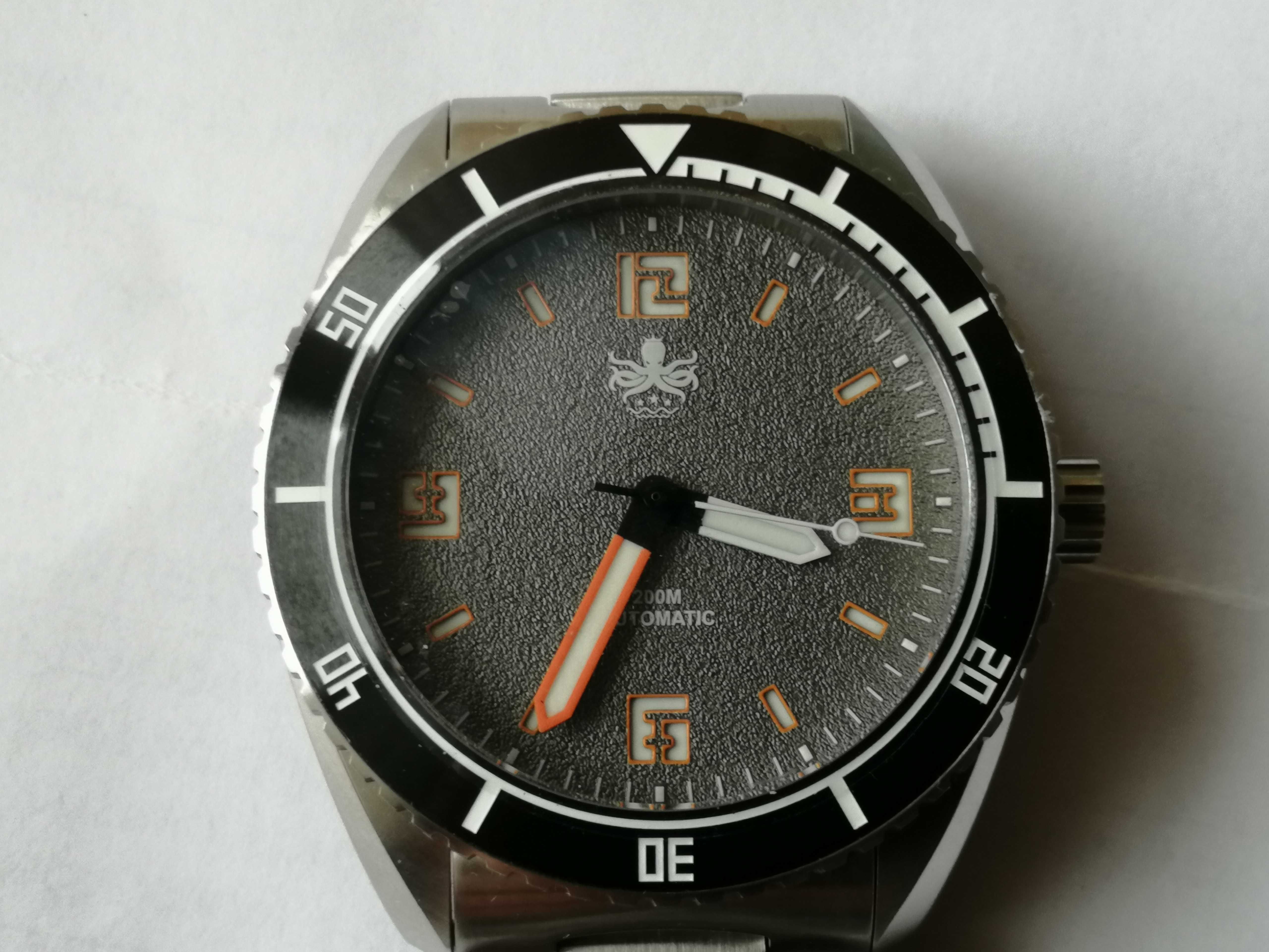 ZEGAREK PHOIBOS  REEF MASTER  Fossil Grey 200m Automat Diver nowy