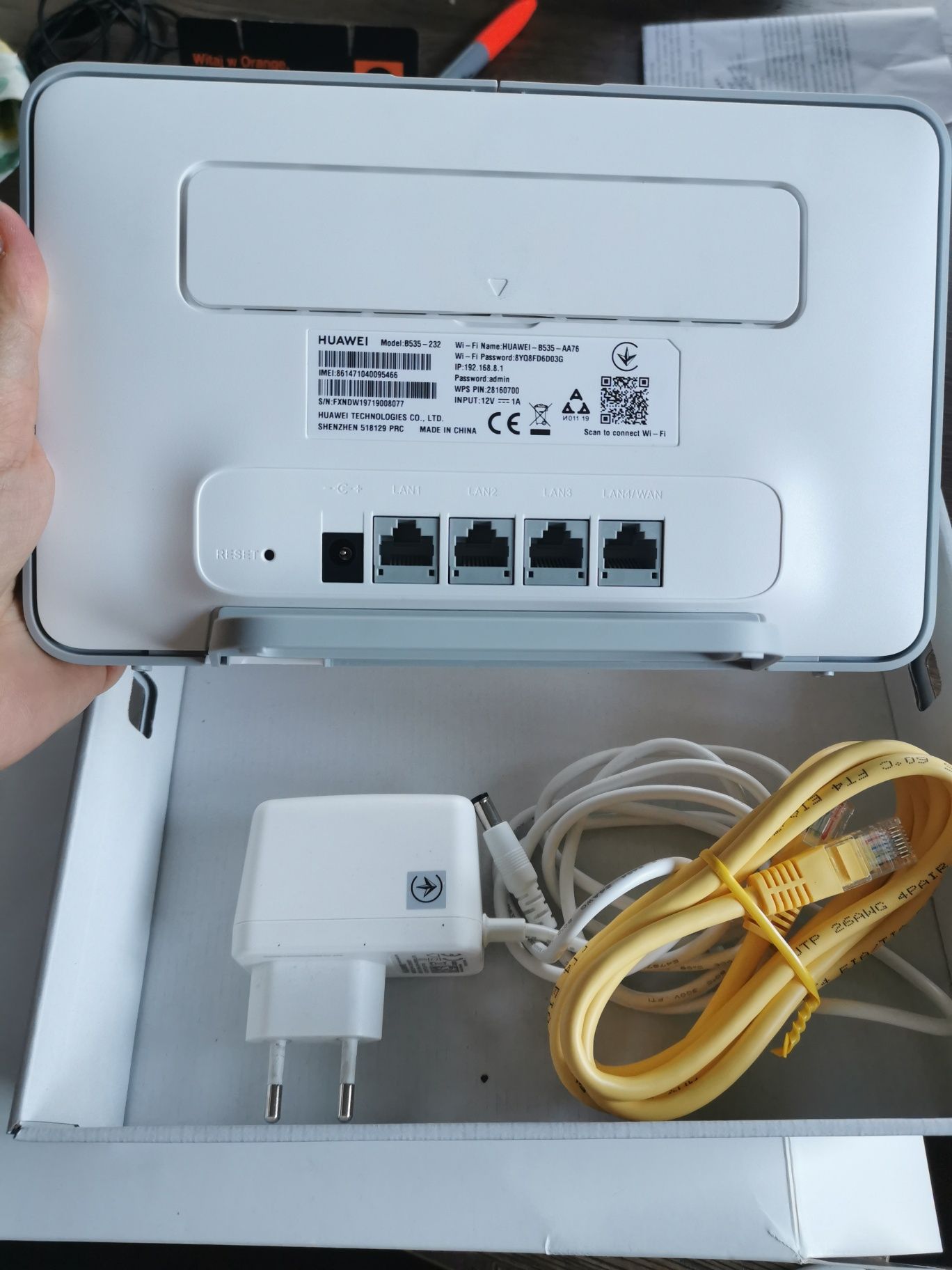 Huawei 4G Router 3 Pro model:B535-232