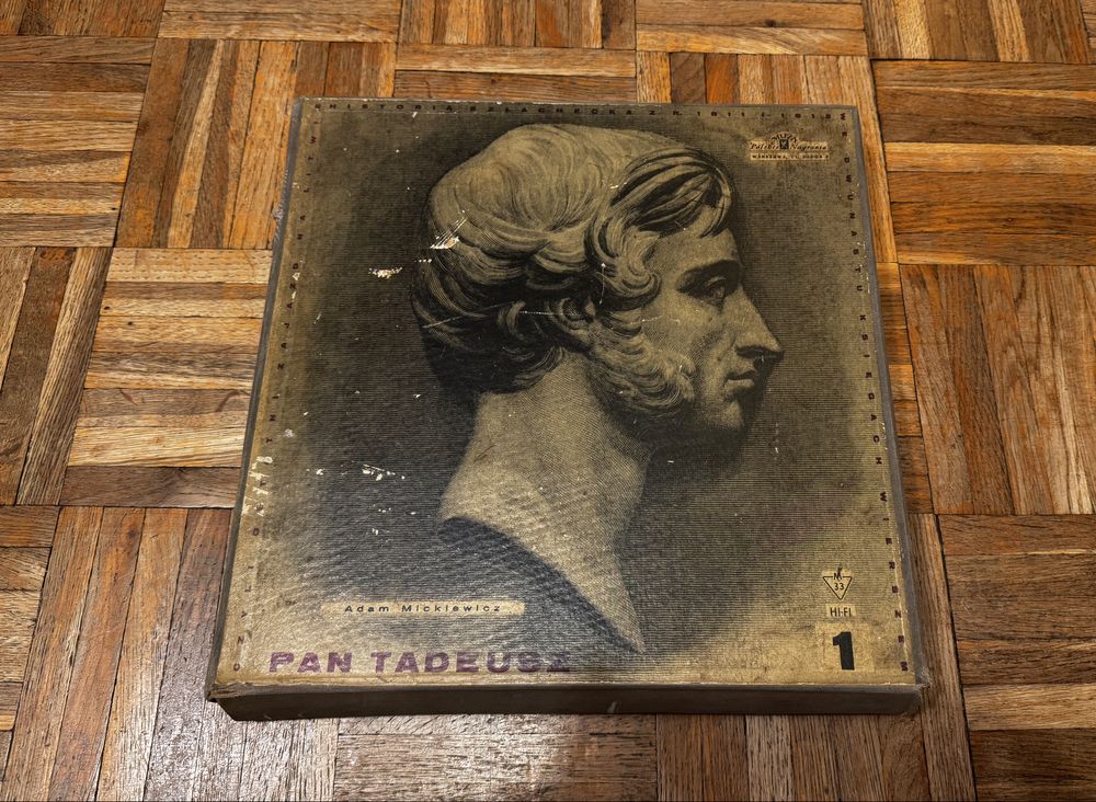 Pan Tadeusz Adam Mickiewicz komplet 14 płyt winylowych gramofonowych