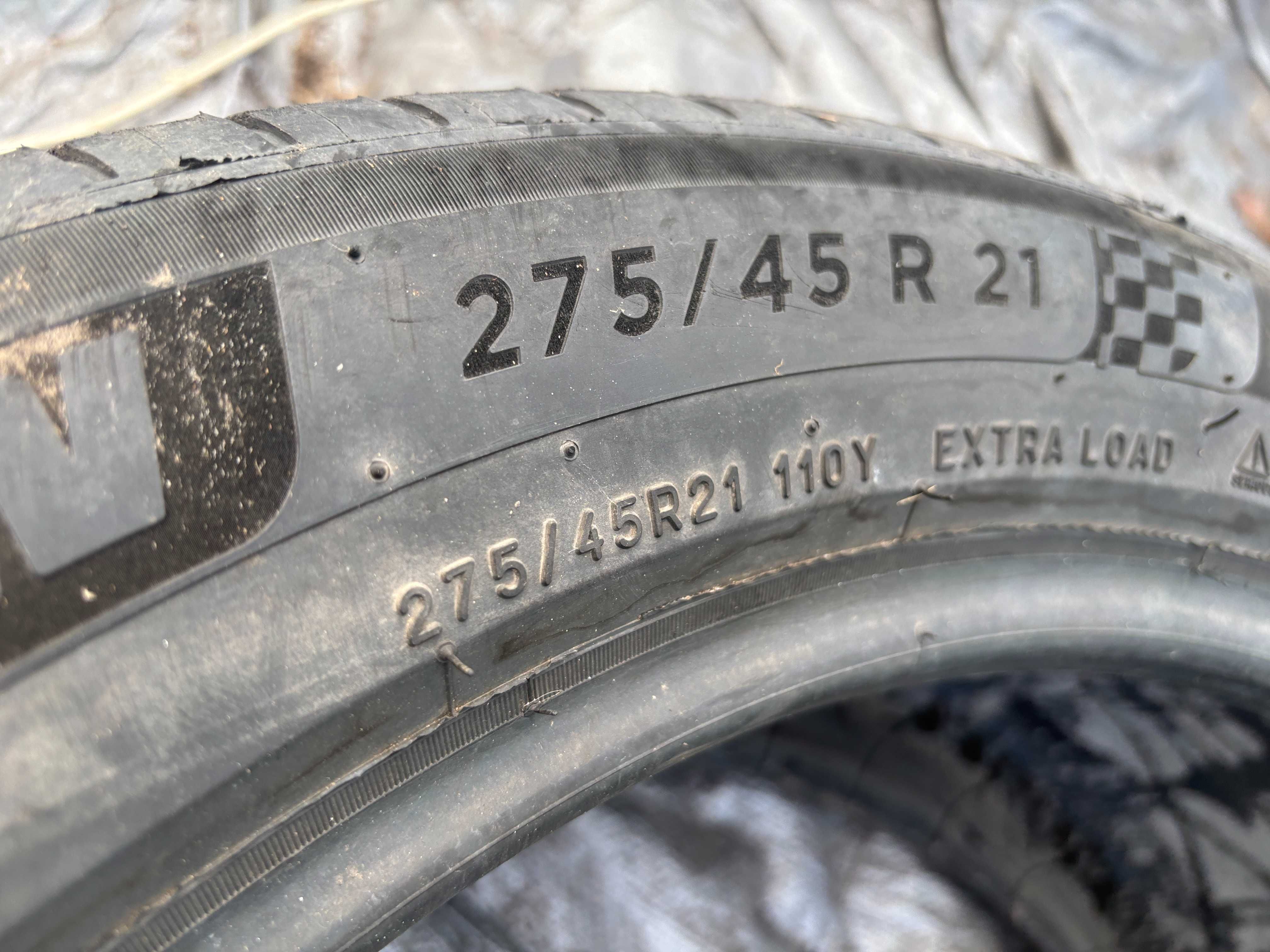 275-45-R21 MICHELIN PILOT SPORT-4= 1штука летняя резина GERMANY 2023