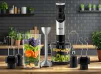Blender ręczny 1500W czarny Berdsen tytanowe ostrza wielofunkcyjny 6w1